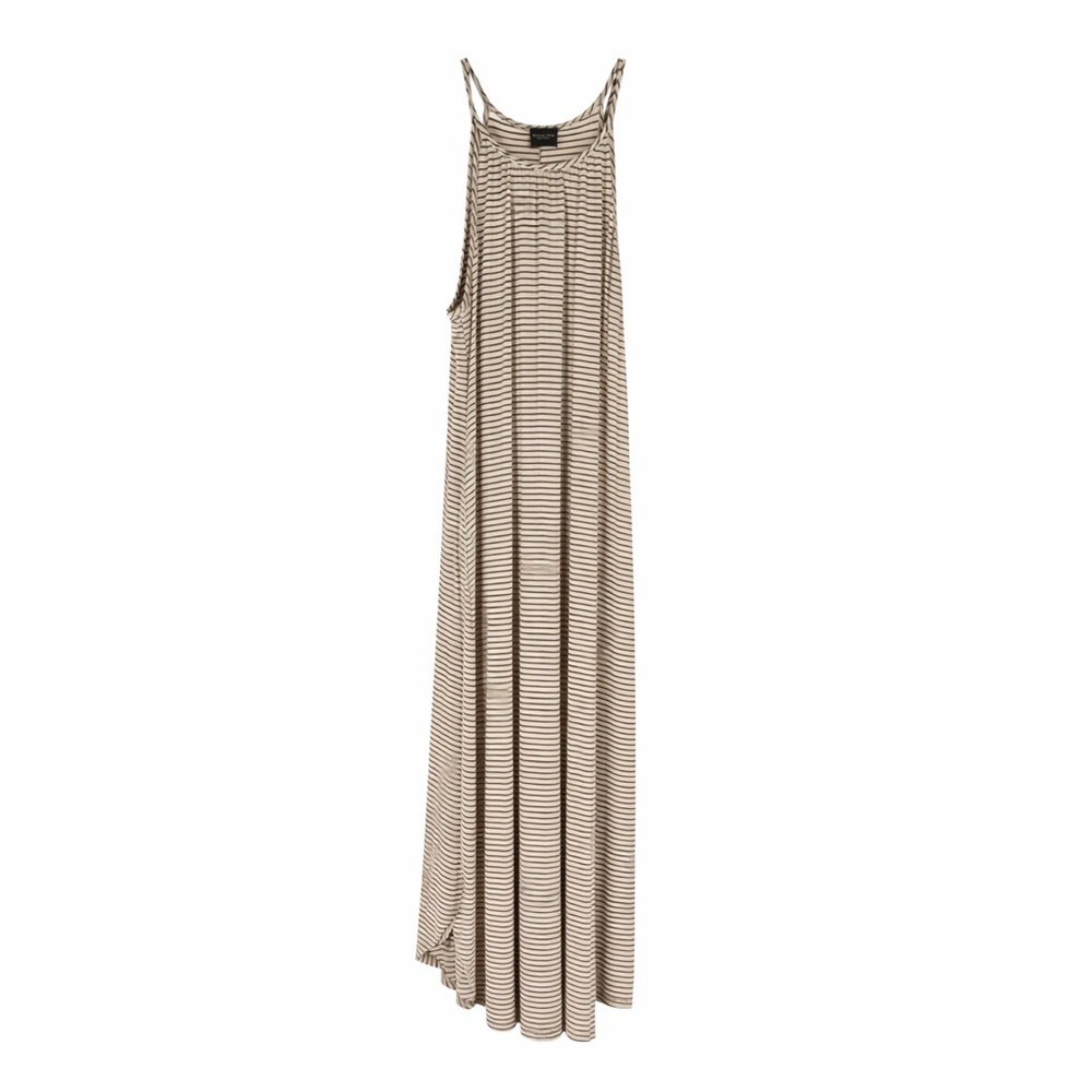 Olivia Rae Flowy Striped Lightweight Sleeveless Dress